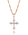 TOPGRILLZ 925 Sterling Silver Women Pendant Iced Cubic Zirconia Cross Pendant Fashion Hip Hop Jewelry For Gift