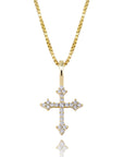 TOPGRILLZ 925 Sterling Silver Women Pendant Iced Cubic Zirconia Cross Pendant Fashion Hip Hop Jewelry For Gift