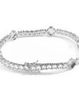NY Fashion Design Dainty Tennis Chain Gold/Silver Plated Zircon Bracelet Luxury Hip Hop Jewelry for Men Women party Gift