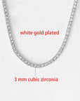 Sexy Choker Iced Out Tennis Chain Necklace For Women Luxury Cubic Zircon Crystal Short Hiphop Neck Accessories Jewelry OHN016