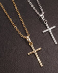 925 Sterling Silver Chain Necklace Personalized Hip Hop Cross Zircon Pendant Necklace for Women Men Party Fashion Jewelry Gift