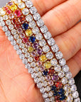 Hip Hop Iced Out Tennis Chain Necklace For Men Women Luxury Cubic Zircon Crystal Short Rock Neck Accessories Jewelry OHN016