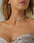 Hip Hop Iced Out Tennis Chain Necklace For Men Women Luxury Cubic Zircon Crystal Short Rock Neck Accessories Jewelry OHN016