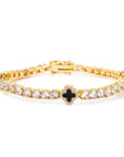 NY Women White Gold Plated Tennis Choker Necklace Red/Green/Blue/Black Charm Iced Out CZ Chain Fine Hiphop Jewelry