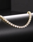 Sexy Choker Iced Out Tennis Chain Necklace For Women Luxury Cubic Zircon Crystal Short Hiphop Neck Accessories Jewelry OHN016