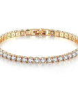 High quality 925 silver tennis bracelet, exquisite hip-hop fashion, original design for men and women, bracelet jewelry gift