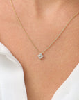 Fashion Tiny Flowers Dainty Necklace Gold Silver Color Stainless Steel Zircon Choker Necklace for Women Pendant Jewelry Gifts