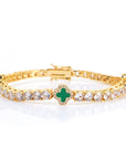 NY Women White Gold Plated Tennis Choker Necklace Red/Green/Blue/Black Charm Iced Out CZ Chain Fine Hiphop Jewelry
