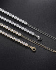Sexy Choker Iced Out Tennis Chain Necklace For Women Luxury Cubic Zircon Crystal Short Hiphop Neck Accessories Jewelry OHN016