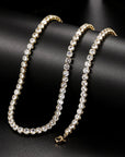 Sexy Choker Iced Out Tennis Chain Necklace For Women Luxury Cubic Zircon Crystal Short Hiphop Neck Accessories Jewelry OHN016