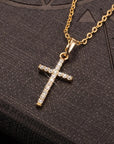 925 Sterling Silver Chain Necklace Personalized Hip Hop Cross Zircon Pendant Necklace for Women Men Party Fashion Jewelry Gift