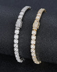 Women's Iced Shiny AAAAA Zircon Tennis Chain Hip-hop Rock Miami Tennis Necklace Jewelry Free Laser LOGO