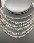 2022 Fashion 4mm 5mm Hip Hop Gold Color Silver Color Gothic Tennis Necklace Neck Chain Long for Men Male Women Jewellery