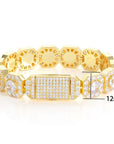 Hip Hop Jewelry 7/10/12mm Tennis Chain Necklace Bling Iced Zircon Cluster Diamond Gold Plated Choker for Women Men Party Gift