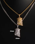 ICEBLING Hip Hop Jewelry Iced Out Moissanite Jesus Head Pendant Pass Diamond Test Rose Gold Plated 925 Silver Charm Necklace