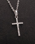 925 Sterling Silver Chain Necklace Personalized Hip Hop Cross Zircon Pendant Necklace for Women Men Party Fashion Jewelry Gift