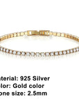 High quality 925 silver tennis bracelet, exquisite hip-hop fashion, original design for men and women, bracelet jewelry gift