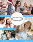 High quality 925 silver tennis bracelet, exquisite hip-hop fashion, original design for men and women, bracelet jewelry gift