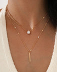 Trendy Zircon Pendant Necklace For Women Multilayer Chain Choker Fashion Female Party Shiny Jewelry Gift