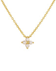 Fashion Tiny Flowers Dainty Necklace Gold Silver Color Stainless Steel Zircon Choker Necklace for Women Pendant Jewelry Gifts
