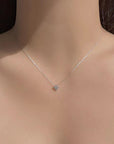 Fashion Tiny Flowers Dainty Necklace Gold Silver Color Stainless Steel Zircon Choker Necklace for Women Pendant Jewelry Gifts