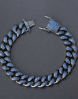 Cuban Bracelet On Hand For Men Luxury Iced Out Full Zircon Hip Hop Rapper Bling Link Chain Bracelet Homme Gold Color Jewelry