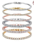 High quality 925 silver tennis bracelet, exquisite hip-hop fashion, original design for men and women, bracelet jewelry gift