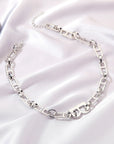 G&D 2023 New Hiphop Punk Luxury Design Letter B Charm Choker Gold Color Goth Jewelry Chunky Chain Necklace for Women Party Gift