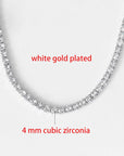 Sexy Choker Iced Out Tennis Chain Necklace For Women Luxury Cubic Zircon Crystal Short Hiphop Neck Accessories Jewelry OHN016